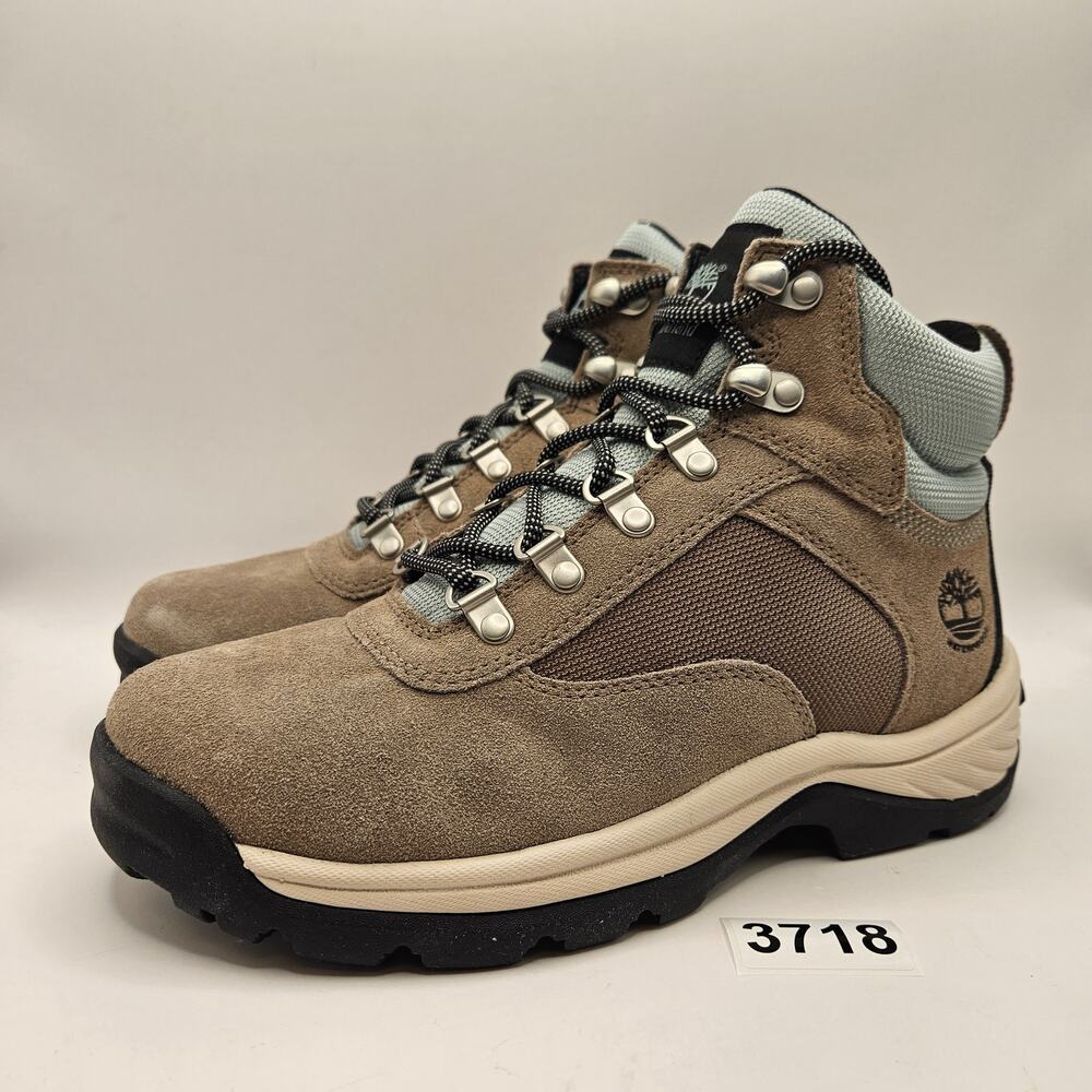 TIMBERLAND WOMEN'S 7 WHITE LEDGE WATERPROOF HIKING BOOT TAUPE GRAY NWOB